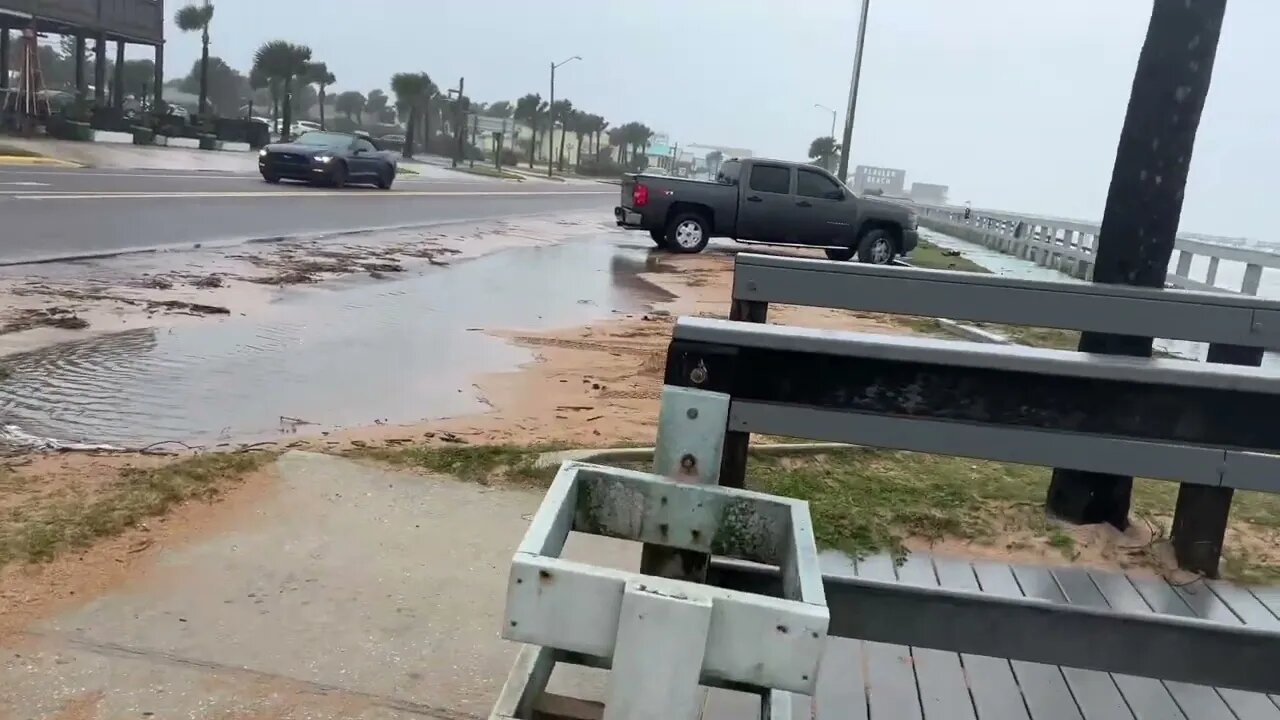 Hurricane Nicole in Flagler Beach, FL