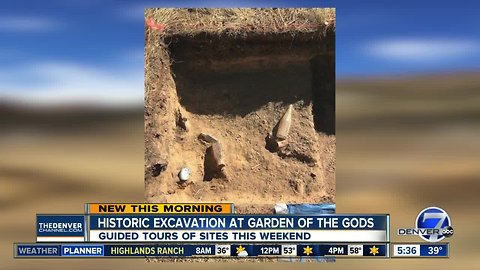 Historic excavation at Garden of the Gods