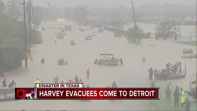 Harvey evacuees come to Detroit