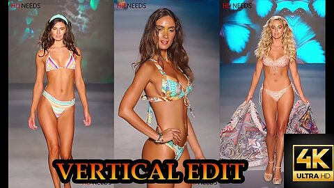 Fashion Show Remastered in 4k - Luli Fama Miami Swimwear 2019 Part 2 | 2022 Upload
