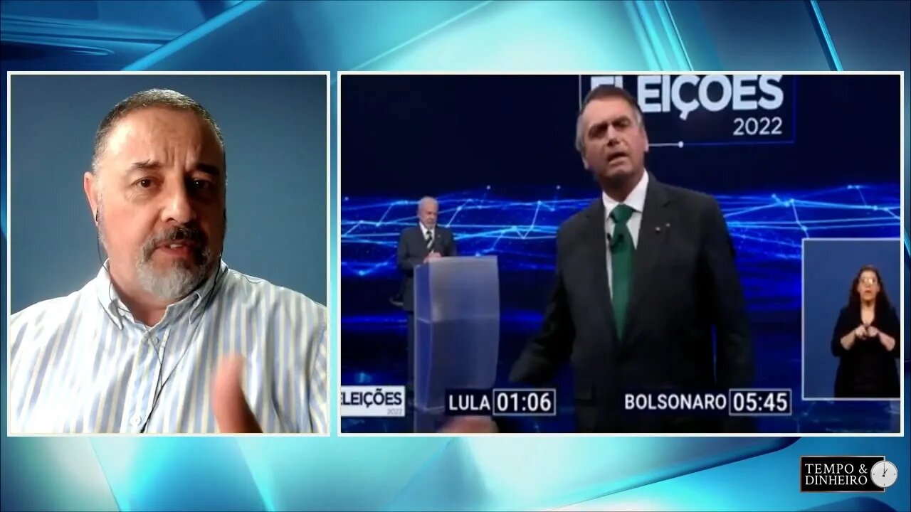 Debate mostra desempenho positivo de Bolsonaro. Lula desanimado