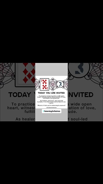 How To Be a Powerful Receiver - 10 Of Diamonds