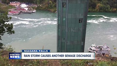 Another black, smelly discharge in Niagara Falls near Maid of the Mist