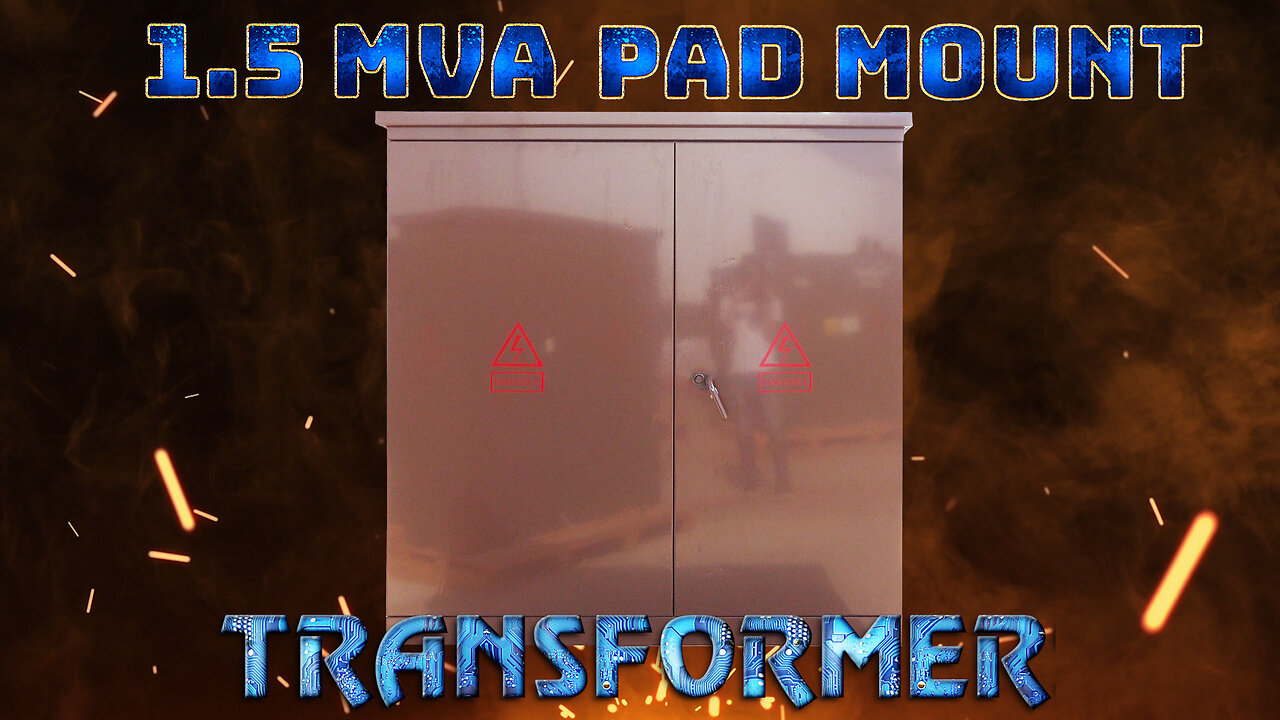 1.5 MVA Pad Mount Transformer - 34500V Delta Primary, 208Y/120 Wye Secondary - Brown