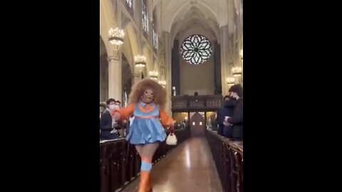 Drag Queen Event in New York Cathedral