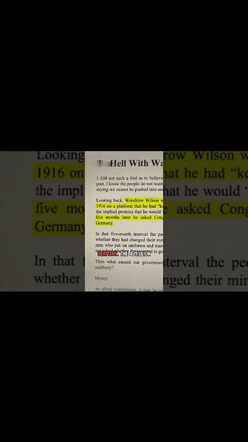 The Price of War Woodrow Wilson #shorts | Iman Gadzhi The Great Reset| The biggest fraud