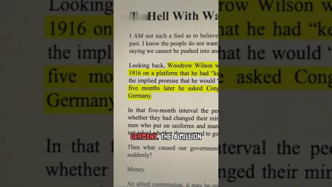 The Price of War Woodrow Wilson #shorts | Iman Gadzhi The Great Reset| The biggest fraud