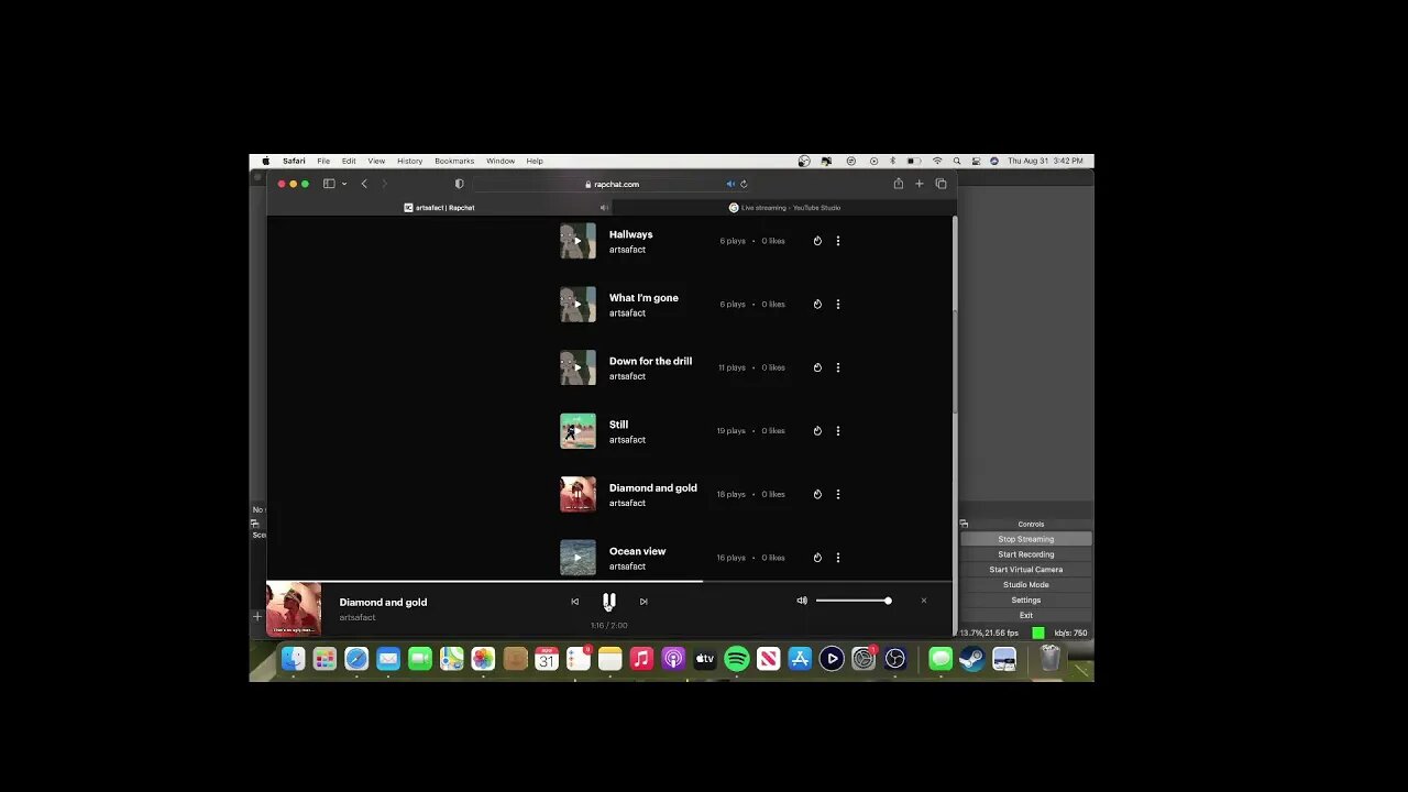 artsafact Live Stream