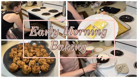 EARLY MORNING BAKE WITH ME | NEW YEARS EVE DESSERT