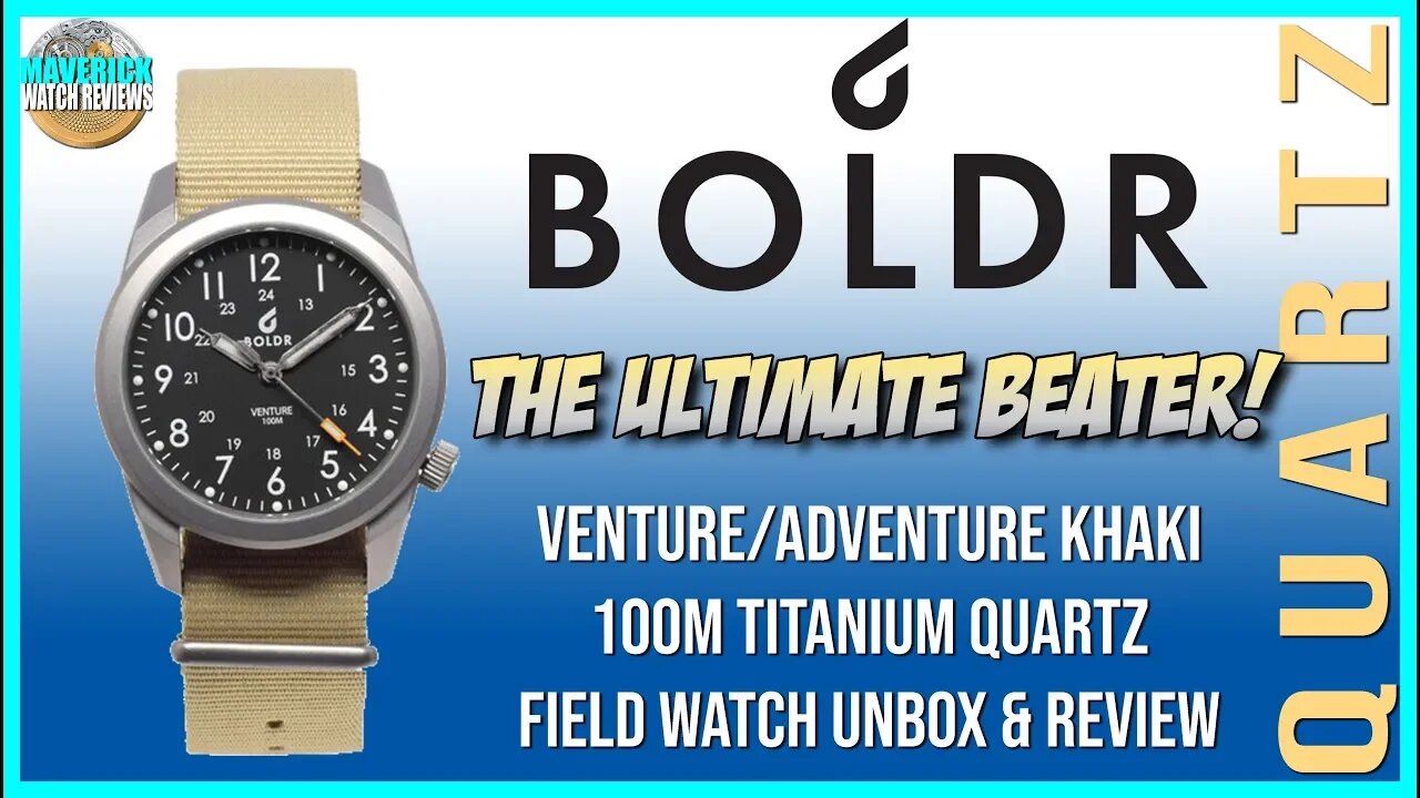 Ultimate Beater! | BOLDR Venture 100m Titanium Quartz Microbrand Field Watch Unbox & Review