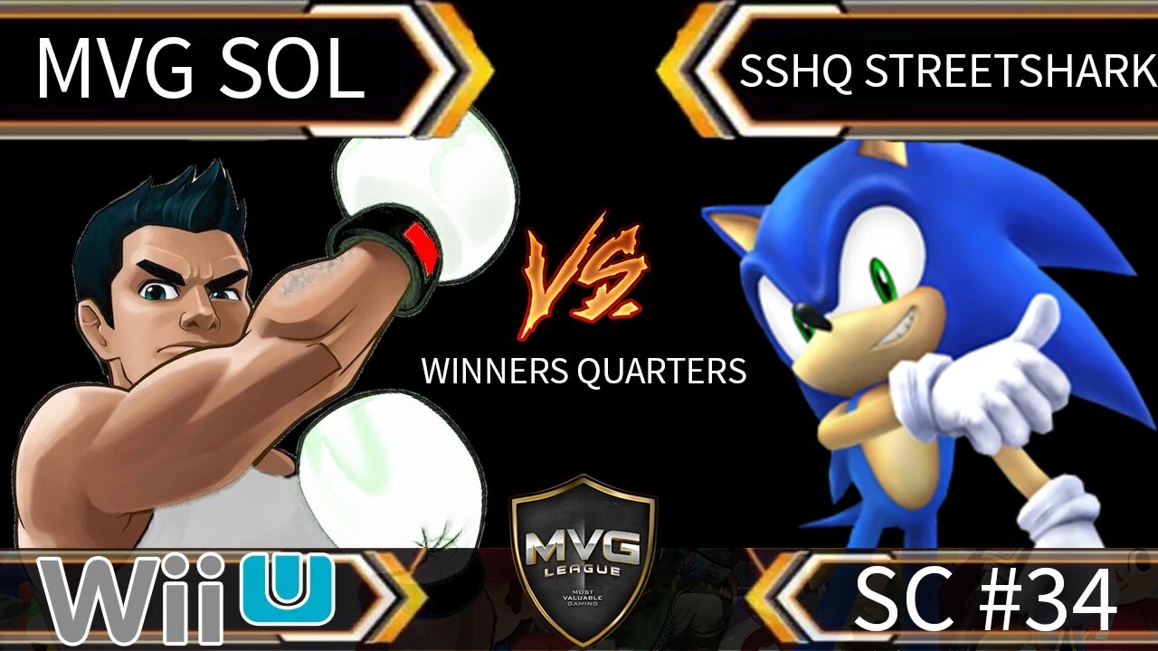 MVG Sol (Little Mac) vs SSHQ StreetShark (Sonic) - SSB4 Winners Quarters - Smash Wii U