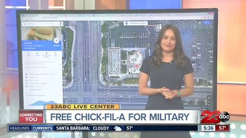 Free Chick-Fil-A for Active and Former Military personnel