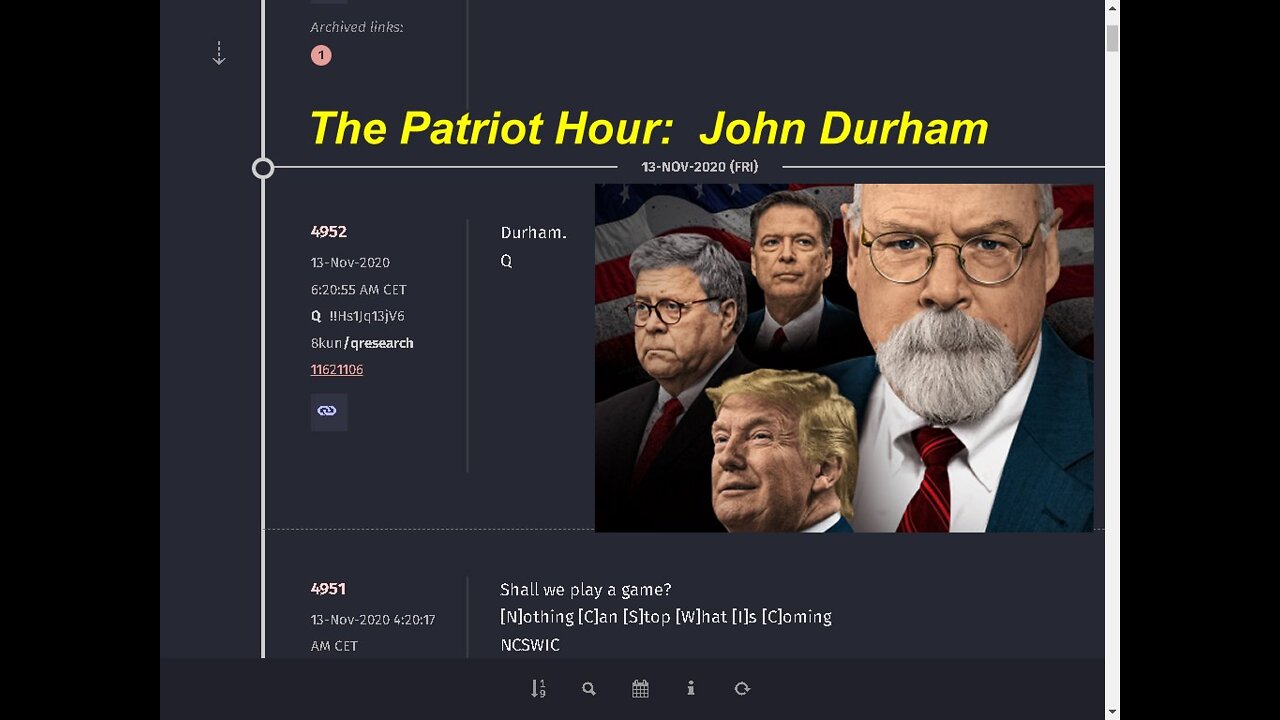 The Patriot Hour: 'John Durham' - Joint Venture Conspiracy! [07.04.2022]