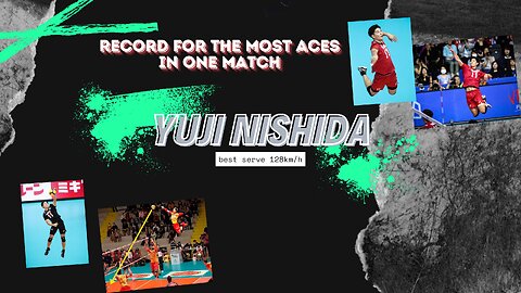 Enjoy Yuji Nishida's most Impressive Serves EVER Best ace serve Volleyball