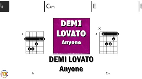 DEMI LOVATO Anyone FCN GUITAR CHORDS & LYRICS