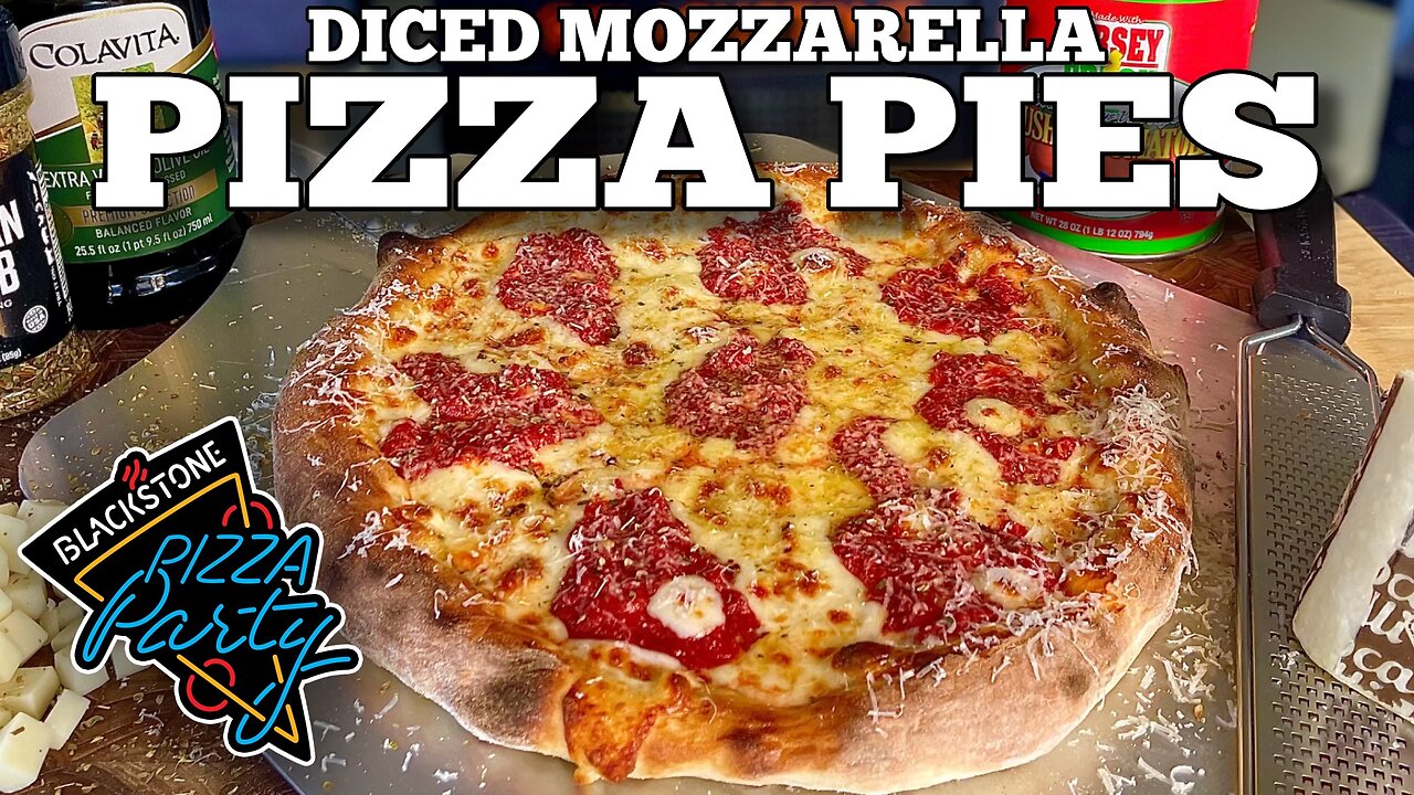 How to Make Diced Mozzarella Pizza Pies | Blackstone Pizza Oven