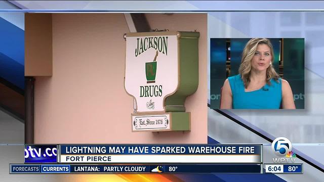 Lightning may have sparked Fort Pierce fire
