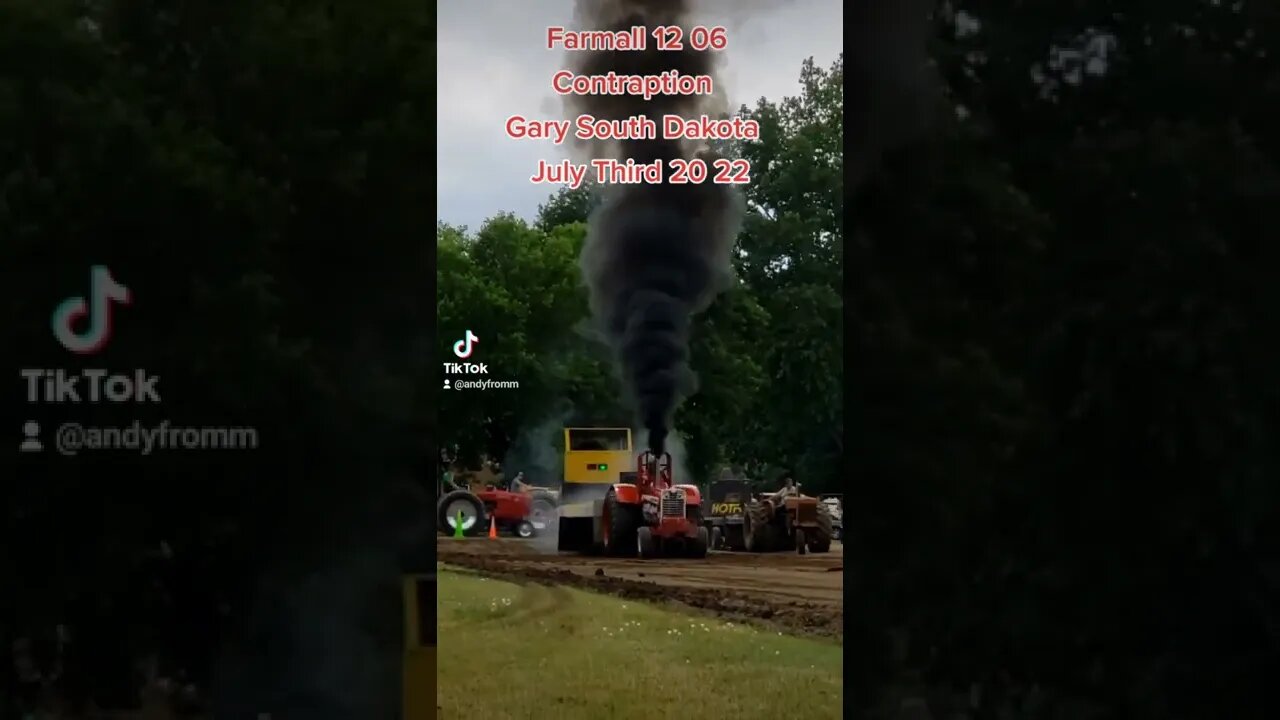 Contraption Farmall 1206 Turbo Diesel Smoker SledPulling Gary South Dakota July 3rd 2022