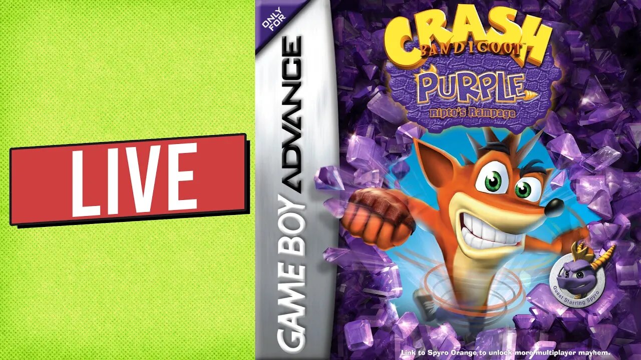 Live Crash Bandicoot Purple: Ripto's Rampage do GBA