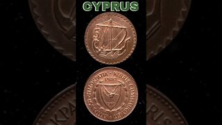 Cyprus 5 Mils 1980. #shorts #coinnotesz #viral