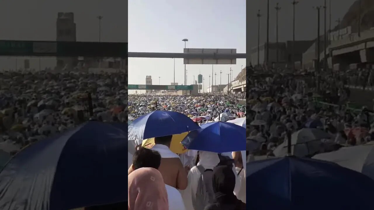 Hajj Day 3: going to jamarat for rami #jamarat #hajj