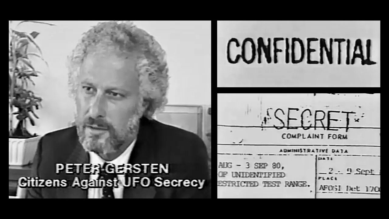 "Citizens Against UFO Secrecy" founder Peter Gersten on the release of withheld secret UFO documents