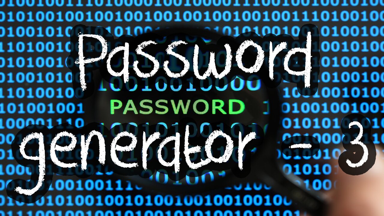 Password Generator Project [Part 3]