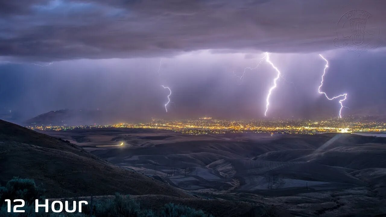 🔴 ☔ Rain | Thunderstorm | 12 HOURS | Rain Sounds Thunderstorm Sounds For Sleep | Great for Insomnia