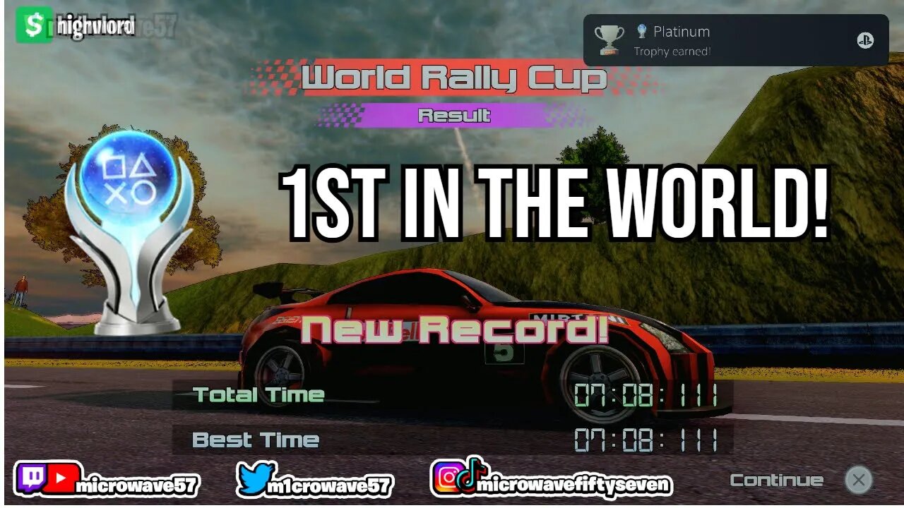 I was the 1st Person in the World to Unlock this Platinum Trophy - Rally Rock 'n Racing (PS5)