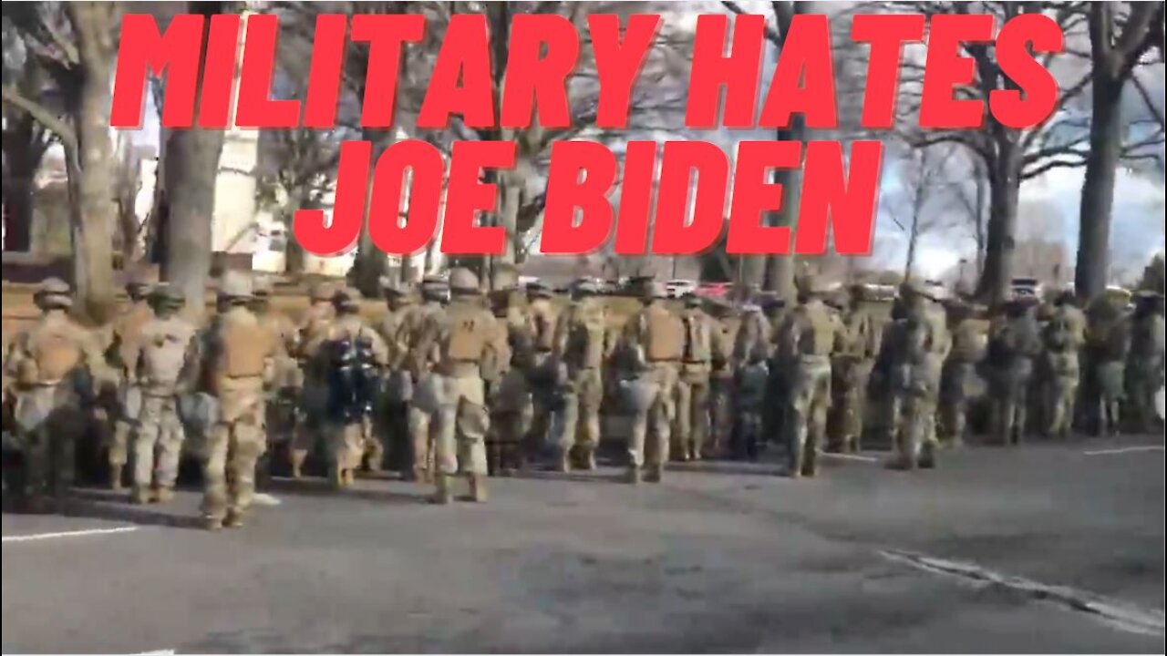 Soldiers Turn Backs On Joe Biden's Inauguration!