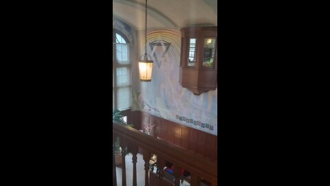Theosophical Society Luciferian Pagan Organization Buddha Six Pointed Star New Age NWO Murals part 6