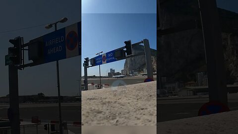 Airfield Ahead, British Airways Lands at Gibraltar