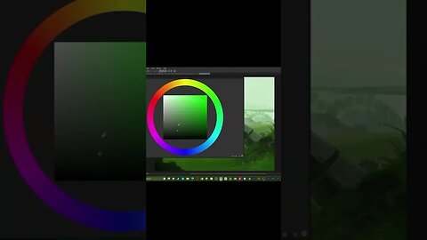 The painting time lapse from two streams ago. Decided to call it grassy ruins. #shorts