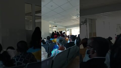 At the blood clinic alot people waiting to test there blood.