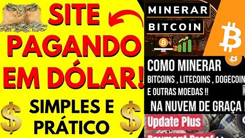 BORA LA NOVA MINERADORA PAGANDO NO FREE 2022 / TUTORIAL ENSINANDO A USAR O SITE