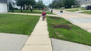 Learning to ride a bike!