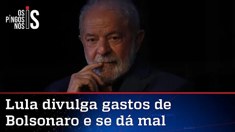 Dados mostram que Lula gastou quase o dobro de Bolsonaro no cartão corporativo