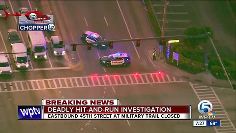 Deadly hit-and-run crash investigated on 45th Street West Palm Beach