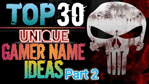 Top 30 Unique Gamer Name Ideas || Cool & Unique names for #FREEFIRE and #pubg ||