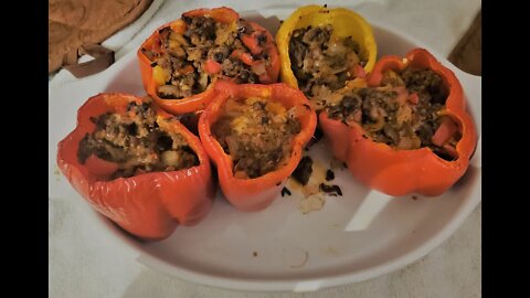 Stuffed Pepper Recipe *Dinner Ideas *Family of 5 *Mom Life