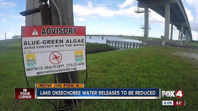 Army Corps adjusting water flows from Lake Okeechobee