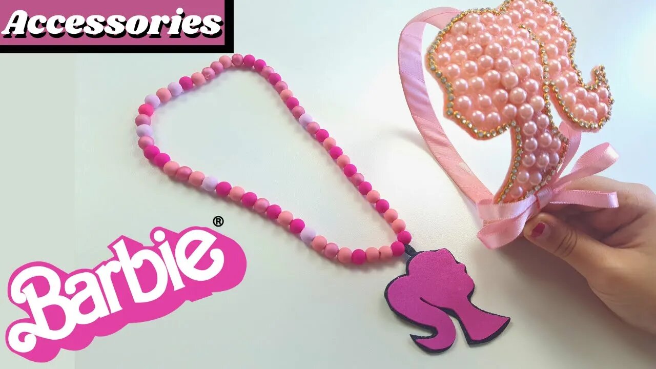 DIY - How to make Customized Barbie Necklace and Tiara