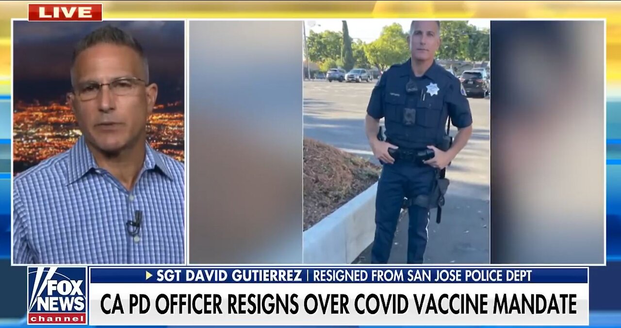 VETERAN COP QUITS FORCE, BLASTS VACCINE MANDATE