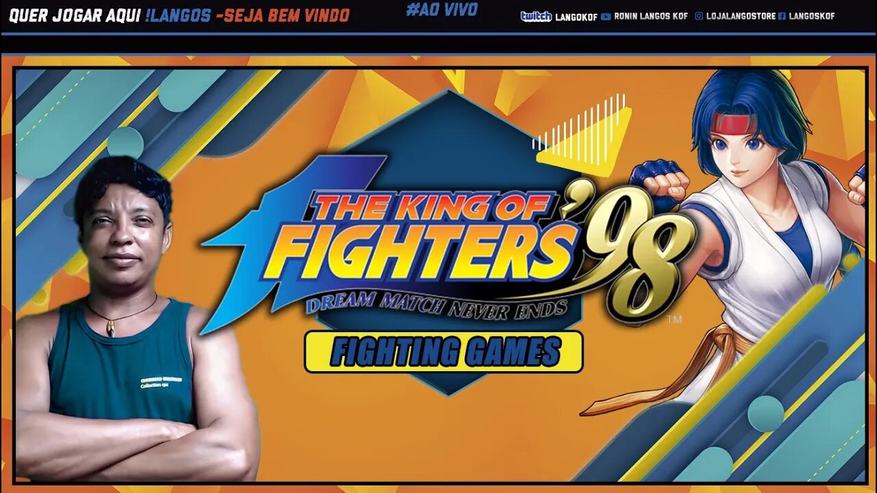 O MAGO JOGANDO UMA KOF 98 CLASICA & 98 UM UM# JOGANDO COM A GALERA #LIVE 423