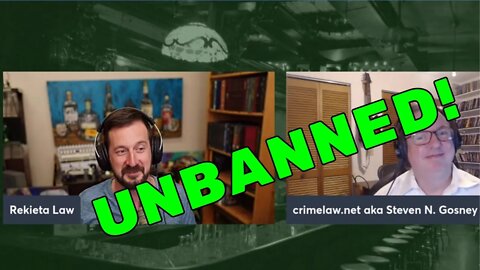 Nick (Rekieta Law) is UNBANNED! and is BACK. Watch When he Addresses it LIVE on Rumble Moments Ago