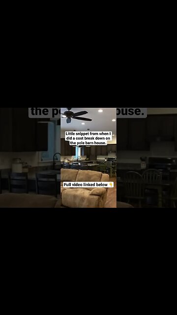 Pole Barn House Cost Breakdown #barndo #shorts