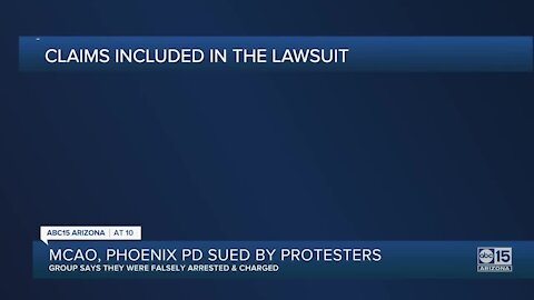 MCAO, Phoenix police sued by protesters