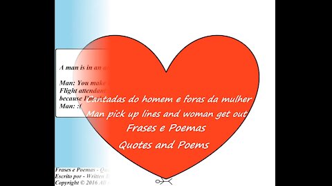 Man pick up lines and woman get out: Airplane and attendant! [Quotes and Poems]