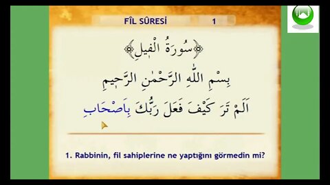 Fil Suresi Meali / Oku / Dinle / İzle