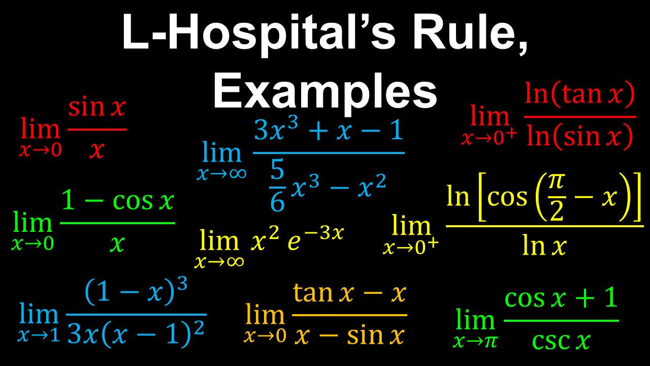 L'Hopital's Rule - Calculus